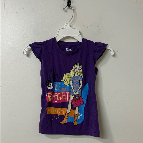 Barbie Purple Kids Shirt with Graphic Design - Picture 1 of 2